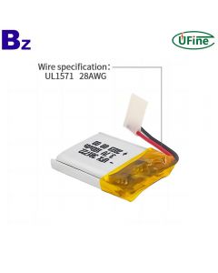 Factory Wholesale 3.7V 75mAh Lithium-ion Polymer