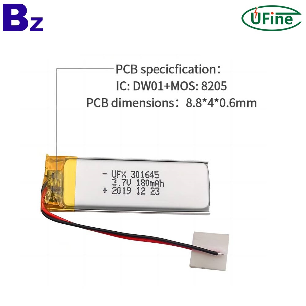 3.7V 180mAh Battery For Glucose Meter