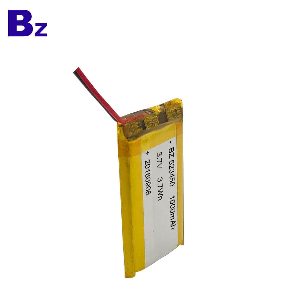 523450 1000mAh 3.7V Lipo Battery